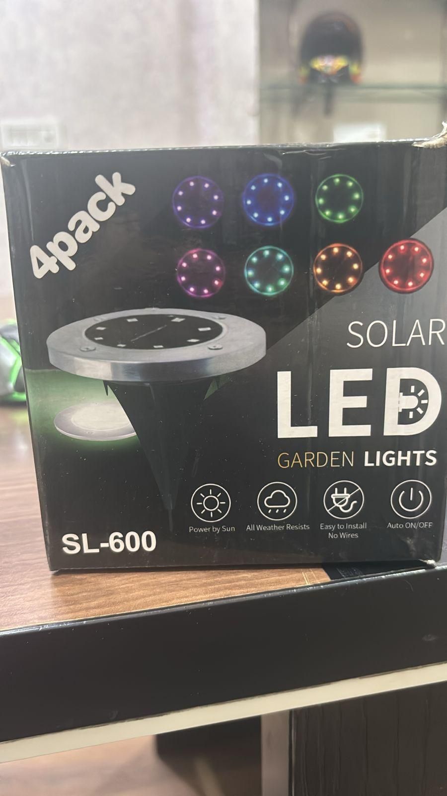 Solar LED Ground Lights – 4-Pack, Weatherproof & Eco-Friendly