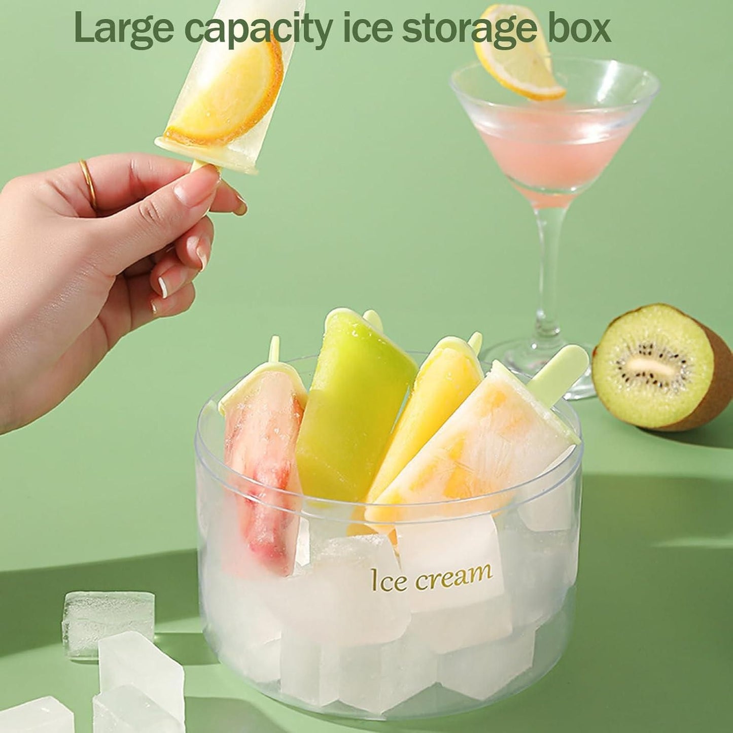 "Reusable 8-Piece Ice Pop Maker Set – Fun & Easy DIY Treats"