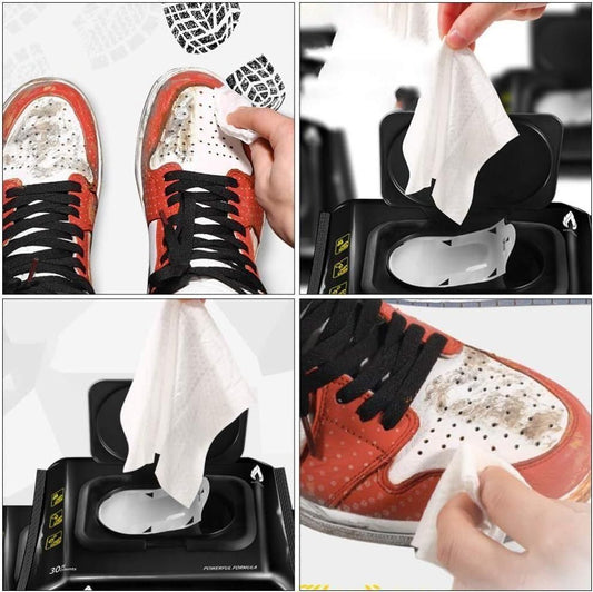 FreshKicks Natural Sneaker & Shoe Cleaning Wipes – 80 Count Resealable Pack